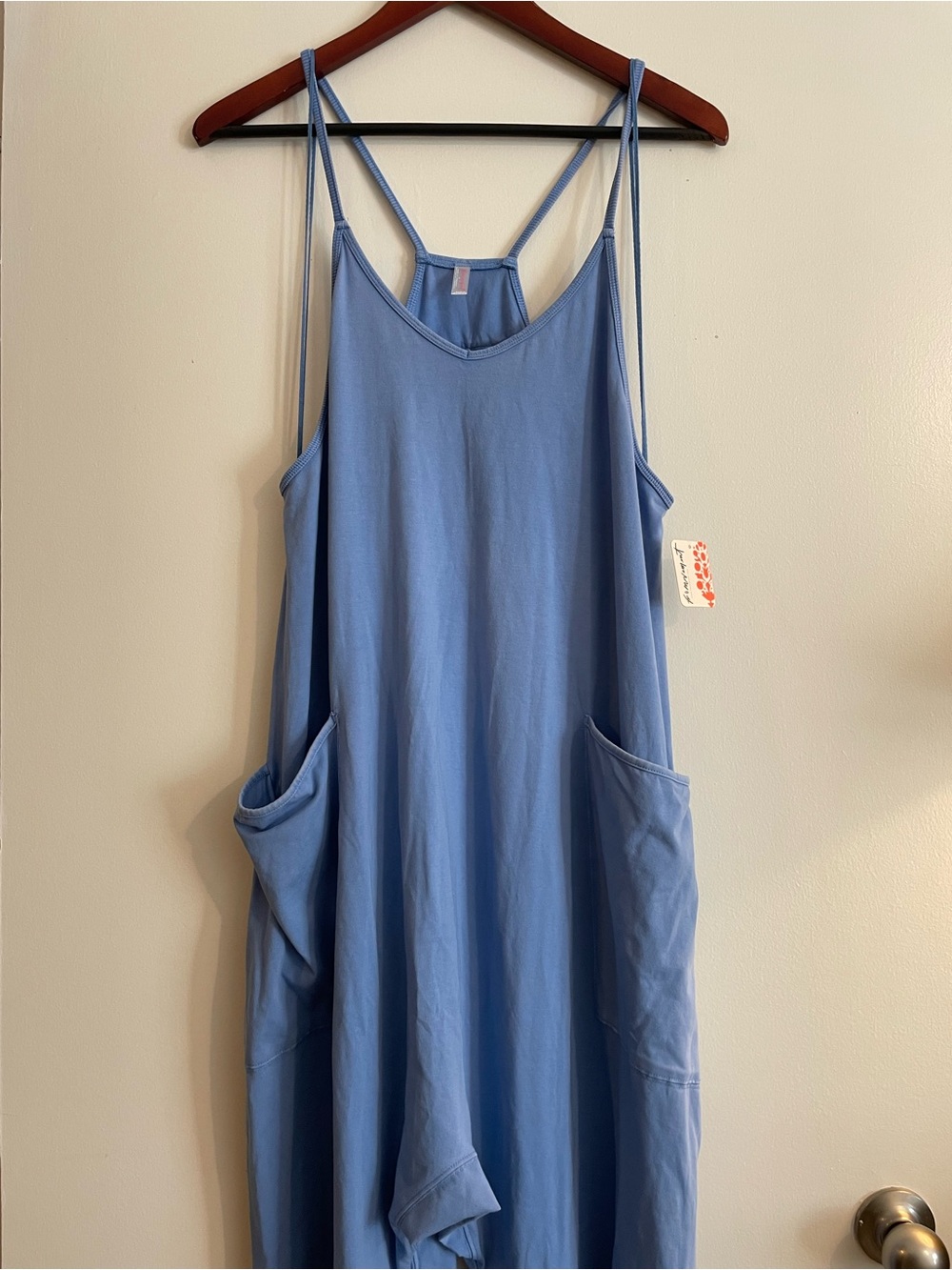 Free People Movement hot shot romper blue new with tags Small